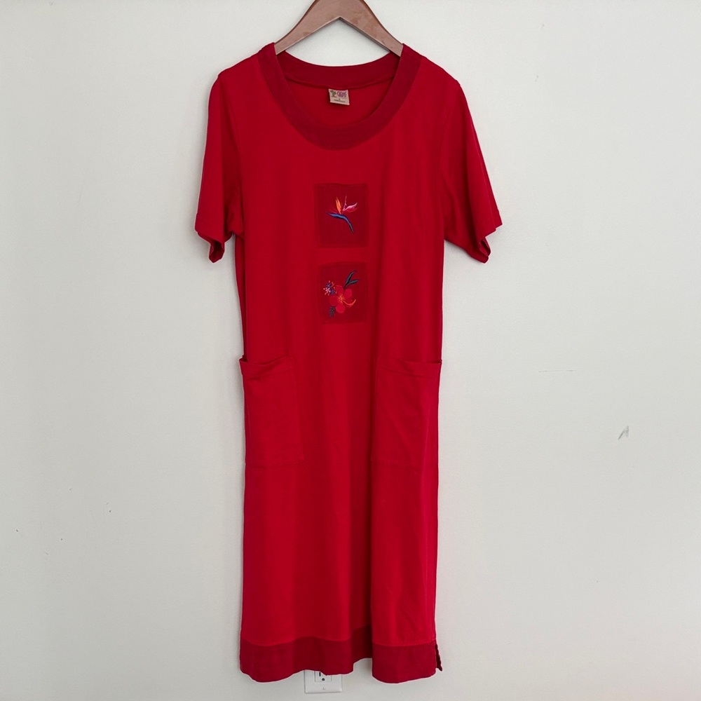 Cactus Red Floral Dress